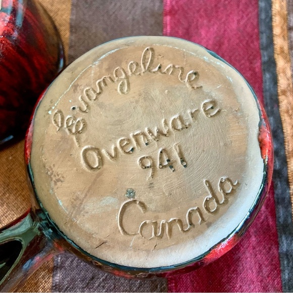 Mid-century Evangeline pottery handled bowls 🇨🇦 - Picture 8 of 9